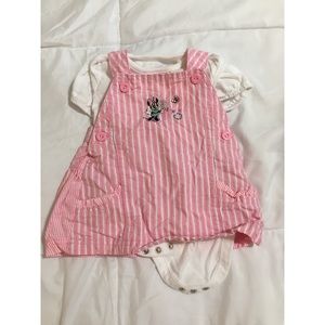Minnie Mouse overall dress